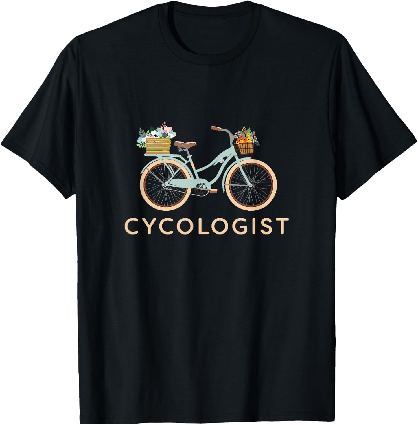Cycologist Women Bicycle Funny Design - Cyclists Gift T-Shirt - T-Shirt | Black