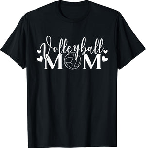 Volleyball Mom Beach Volleyball Coach Team Graphic T-Shirt - T-Shirt | Black