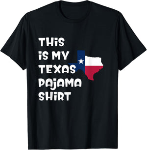 This is My Texas Pajama Shirt Lone Star State Shirt T-Shirt - T-Shirt | Black