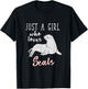 Just A Girl Who Loves Seals T-Shirt - T-Shirt | Black