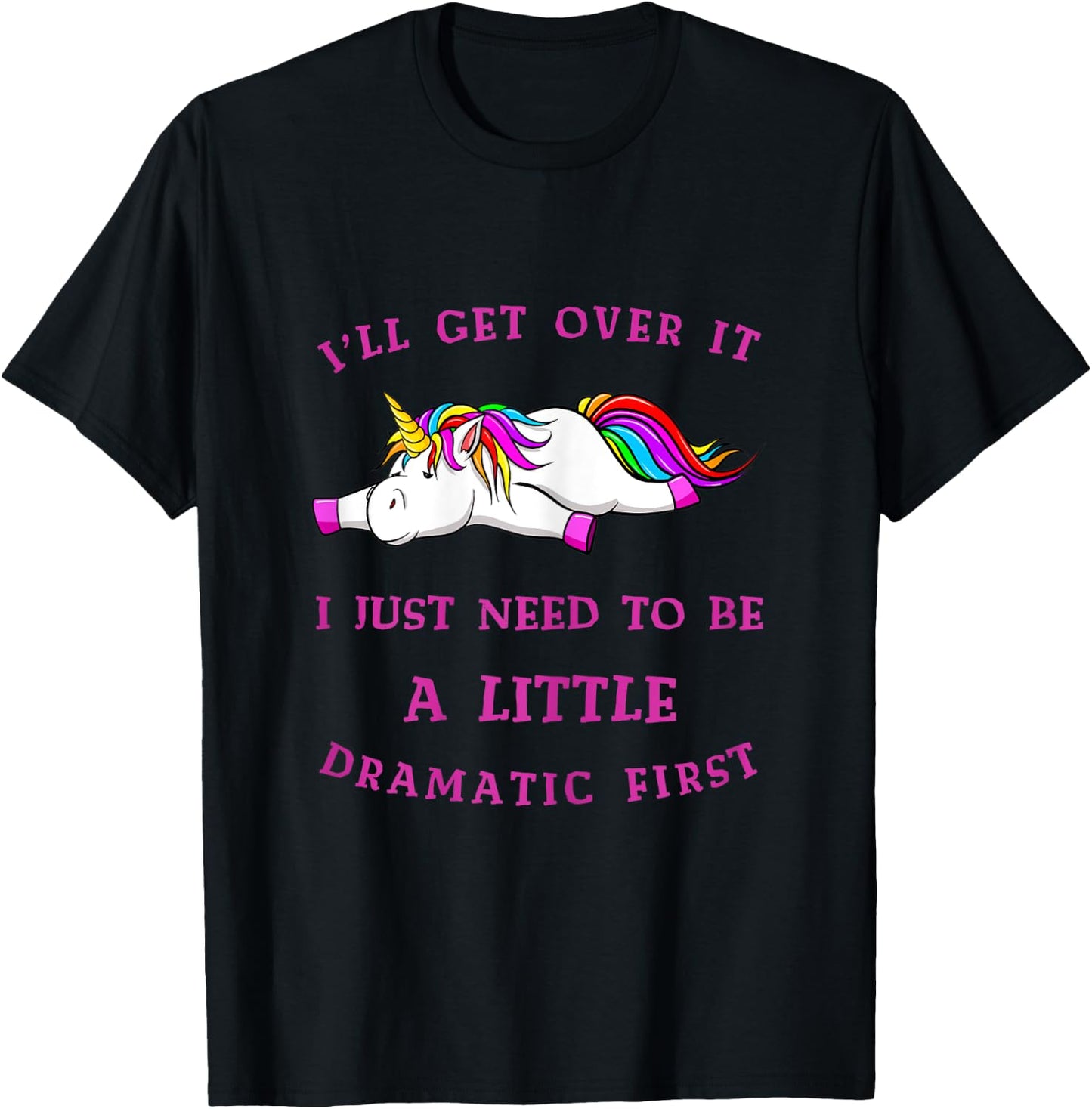 Unicorn Drama T-Shirt - T-Shirt | Black
