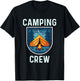 Camping Crew Shirt Family Camping Trip Matching Group Tent T-Shirt - T-Shirt | Black