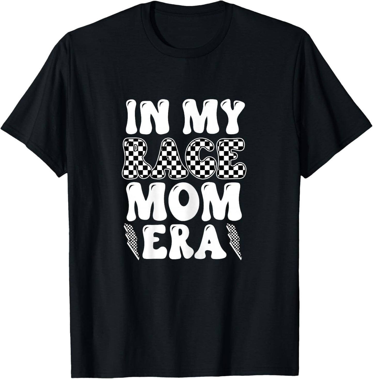 In My Race Mom Era Moto Mama Motocross Dirt Bike Mom Gift T-Shirt - T-Shirt | Black