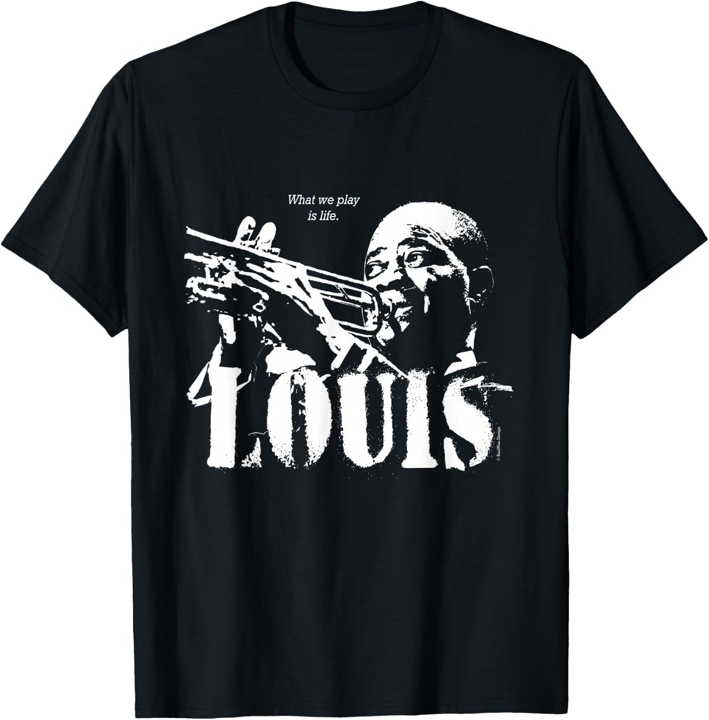 Louis Jazz Wisdom Trumpet Musician (1 Colour) T-Shirt - T-Shirt | Black