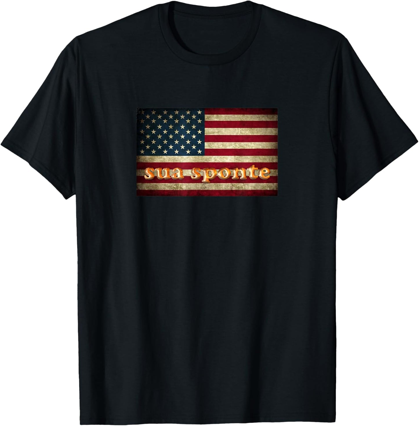 SUA SPONTE American Flag T-Shirt - T-Shirt | Black