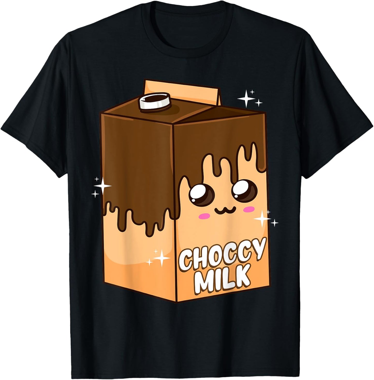 Kawaii Choccy Milk Chocolate Milk Cute Meme Lover T-Shirt - T-Shirt | Black