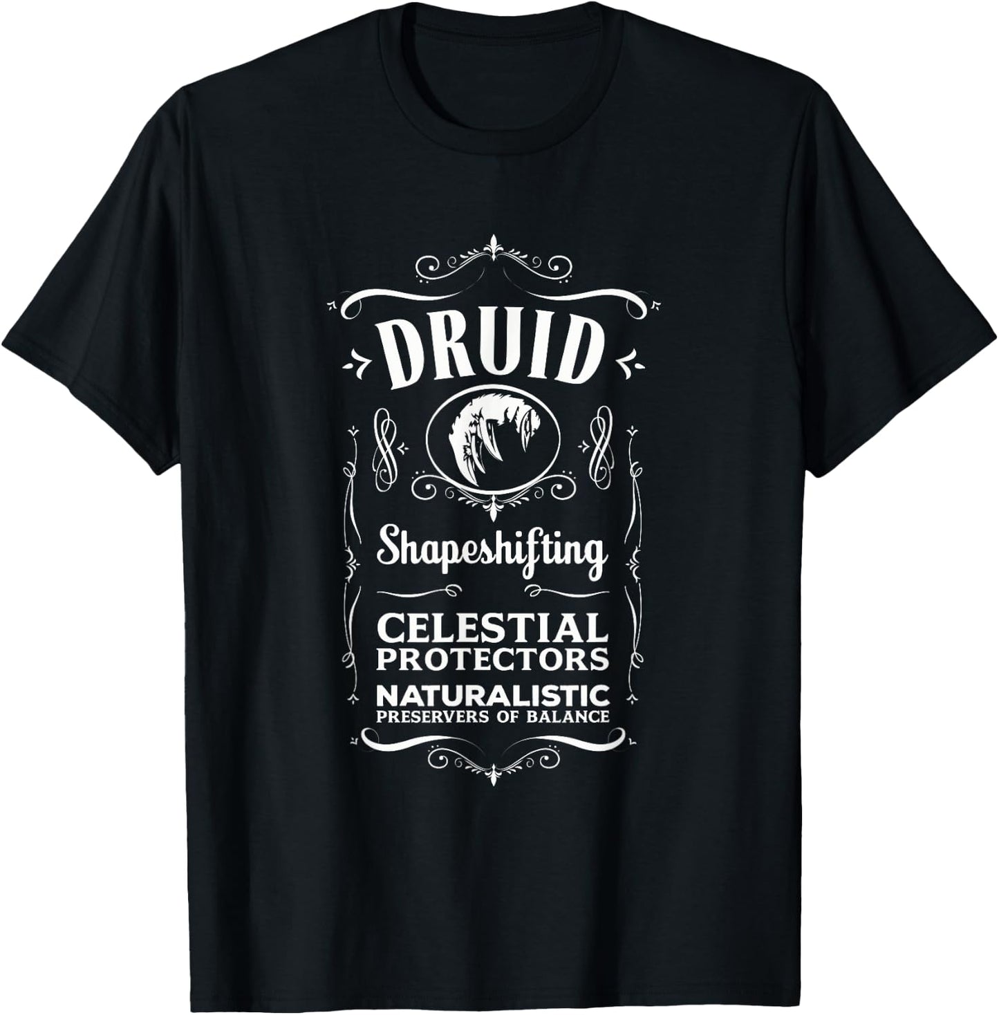 Wow Druid Role Playing Gamer T-Shirt - T-Shirt | Black