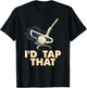 Retro Vintage I'd Tap That Funny Golfer Golf Club Gift T-Shirt - T-Shirt | Black