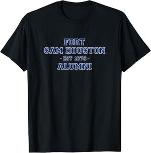 Fort Sam Houston Alumni College Themed Army Veteran Gift T-Shirt - T-Shirt | Black