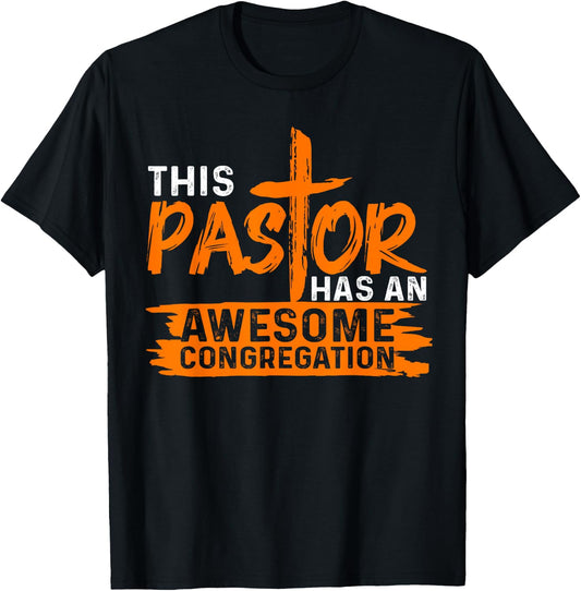 Funny Pastor Appreciation Gift Men Christian Church Priest T-Shirt - T-Shirt | Black