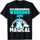Scleroderma Awareness Disease Warriors are magical Unicorn T-Shirt - T-Shirt | Black
