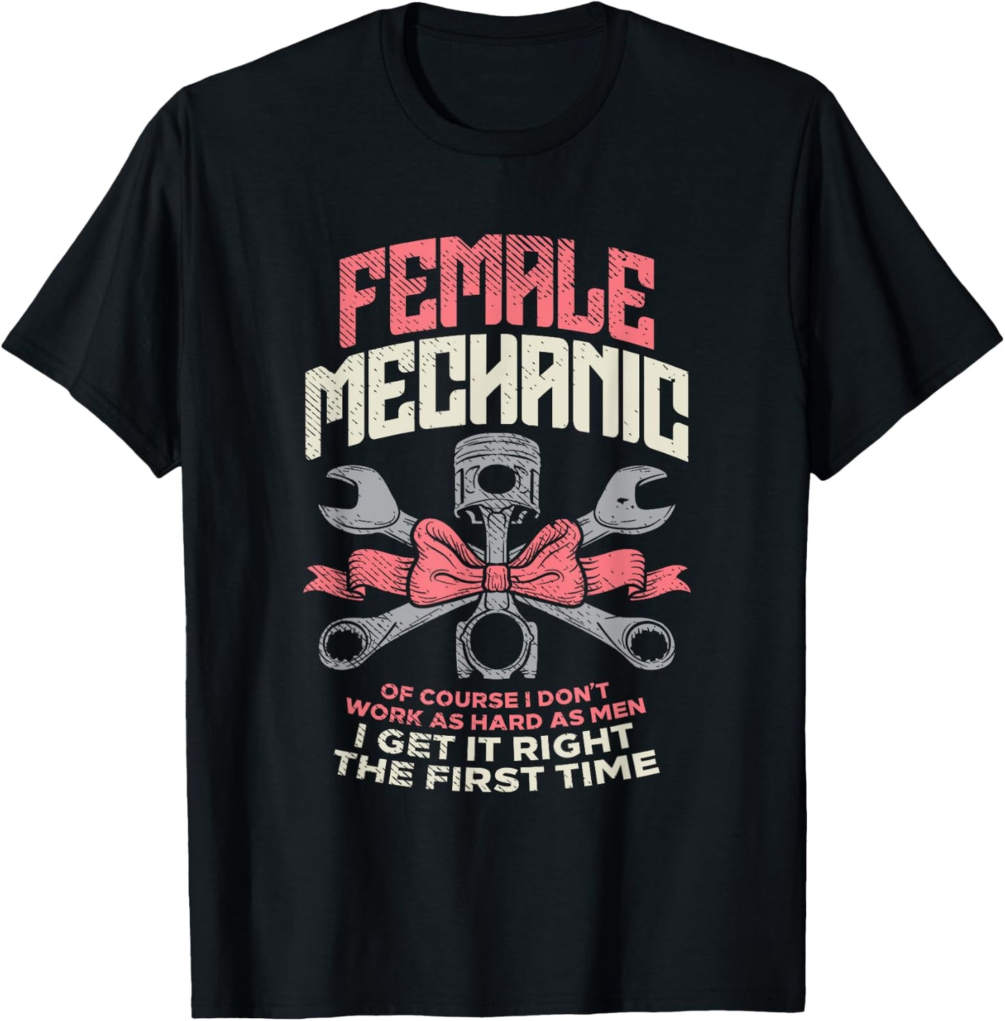 Women Car Mechanic Car Screwdriver Tuner Girlfriend T-Shirt - T-Shirt | Black