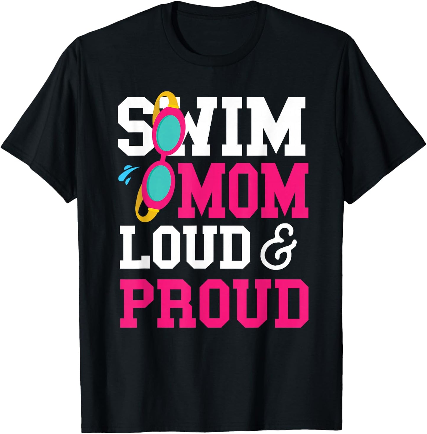 Swimming Swimmer Swim Mom T-Shirt - T-Shirt | Black