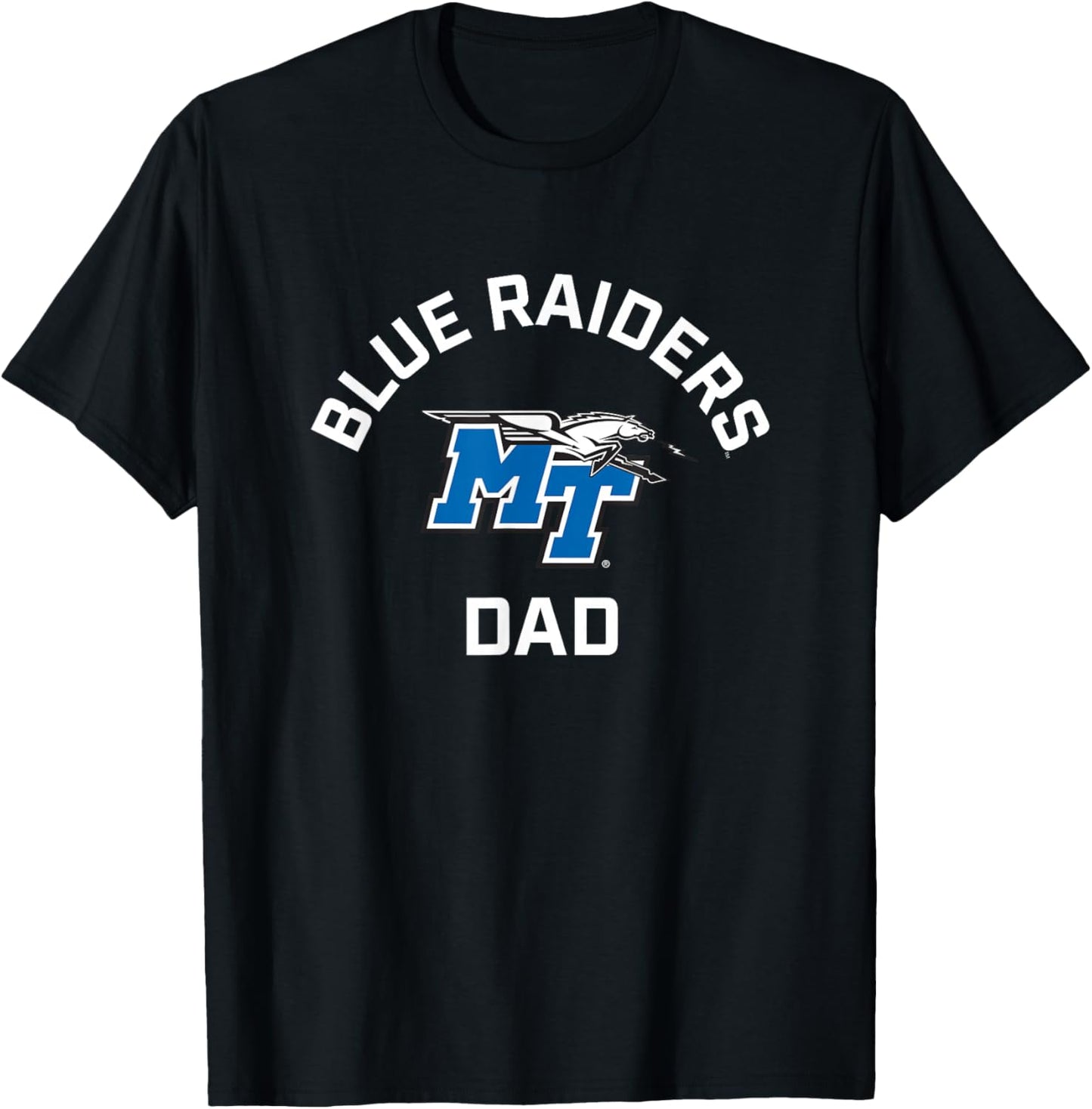 Middle Tennessee MTSU Blue Raiders Arched Dad T-Shirt - T-Shirt | Black
