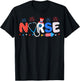 USA Flag 4th Of July Nursing Stethoscope Patriotic Nurse T-Shirt - T-Shirt | Black