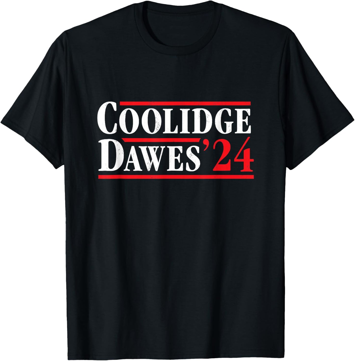 President Calvin Coolidge 1924 - Retro T-Shirt - T-Shirt | Black