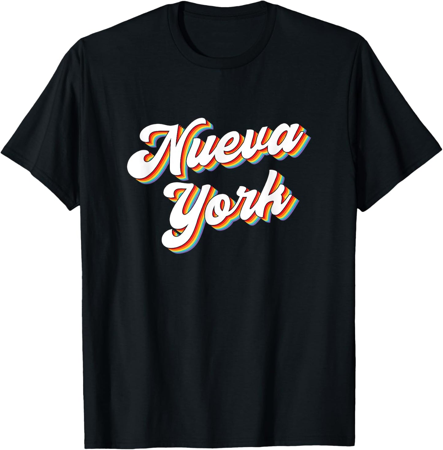 Nueva York New York City Spanish Retro Vintage T-Shirt - T-Shirt | Black