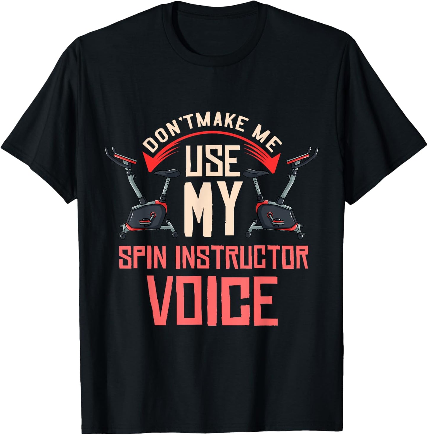 Spinning Class Gift Indoor Cycling Spin Workout T-Shirt - T-Shirt | Black