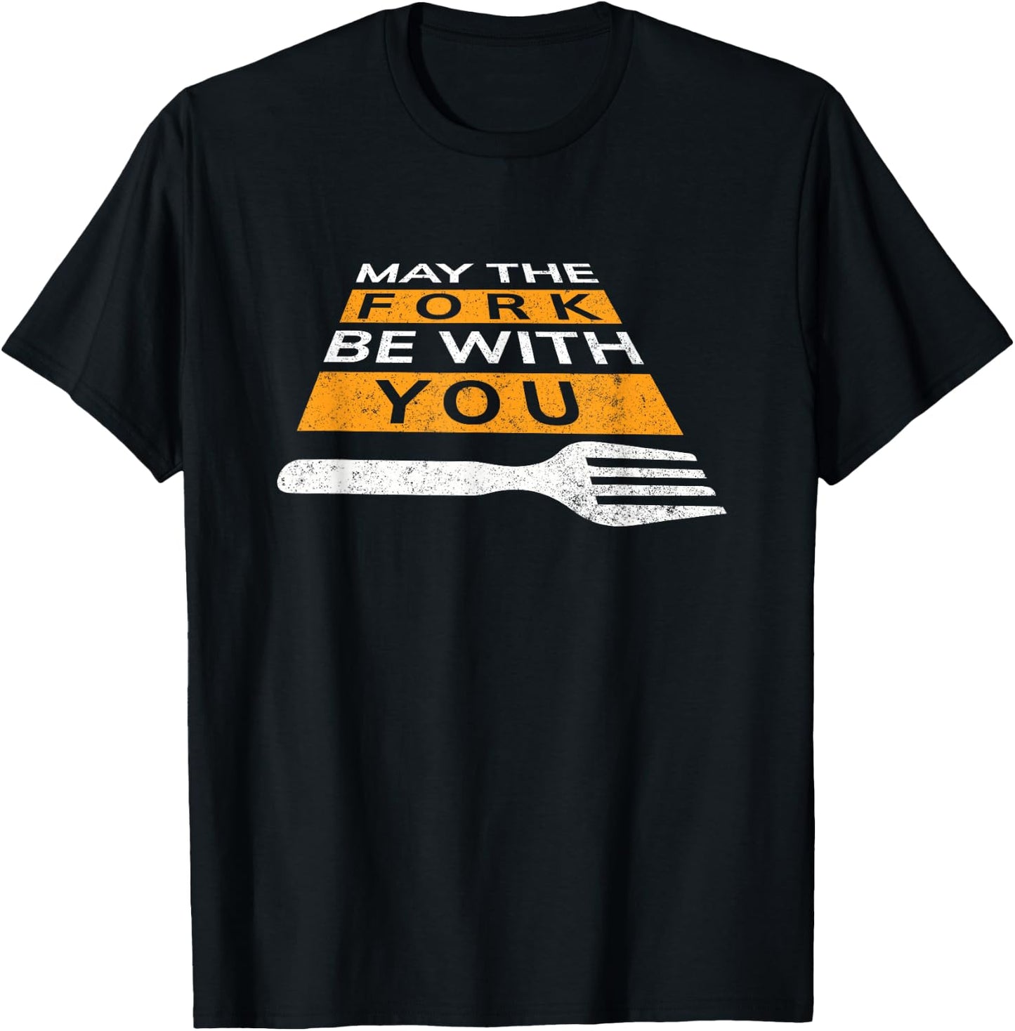 May the Fork be with you funny T-Shirt - T-Shirt | Black