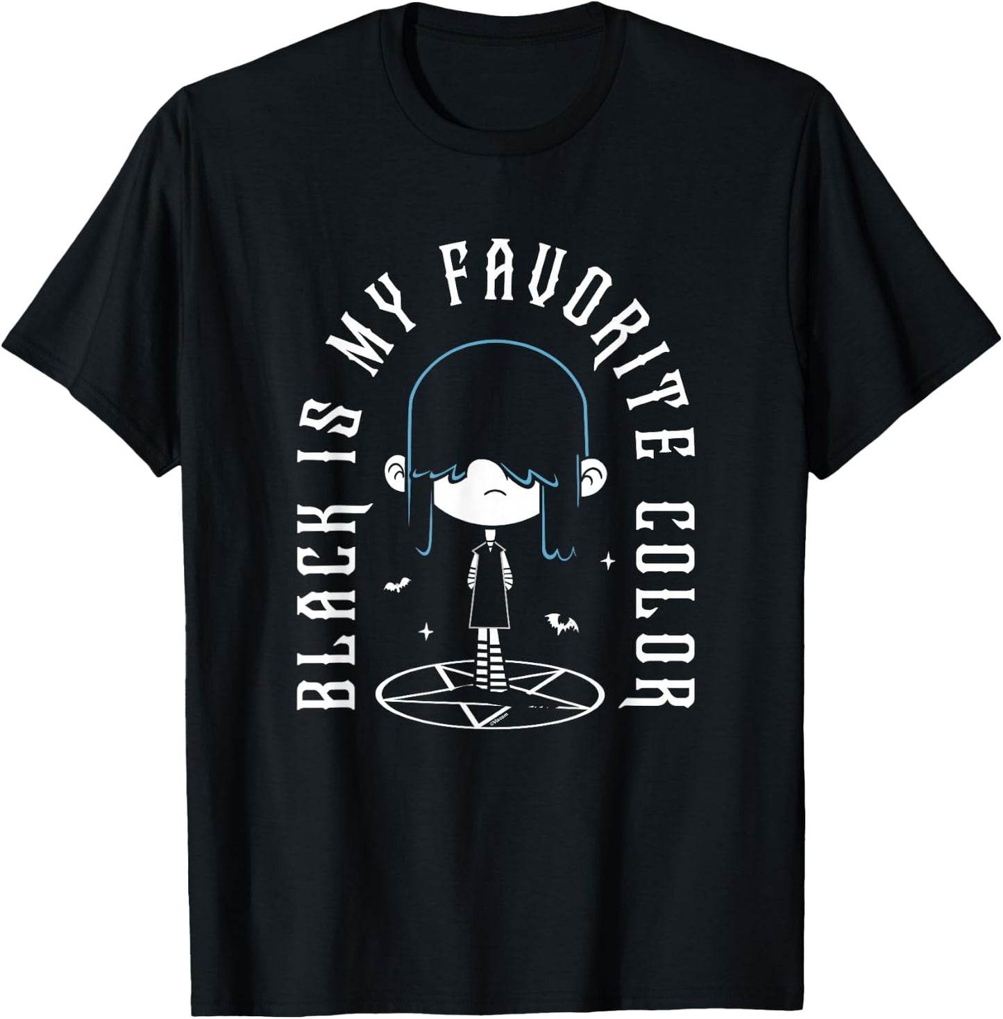 The Loud House Lucy Loud Black Is My Favorite T-Shirt - T-Shirt | Black