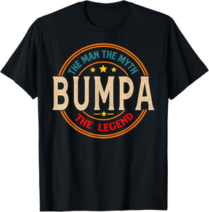 BUMPA The Legend The Man, Funny BUMPA Fathers Day T-Shirt - T-Shirt | Black