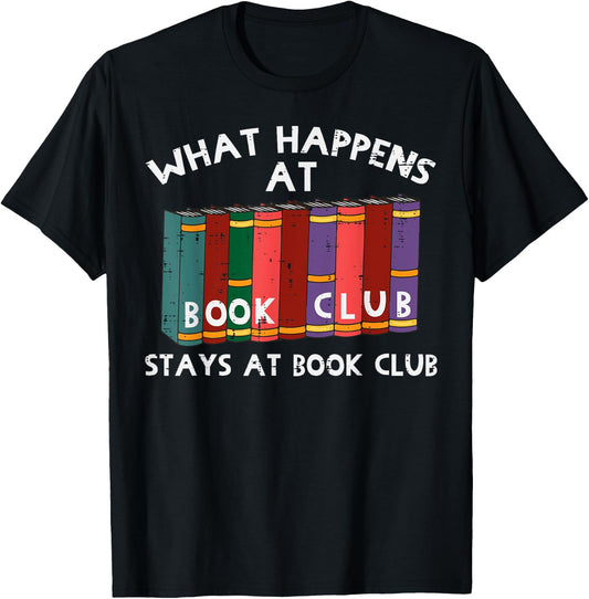 Book Club Funny Read Reading Librarian Men Women Kids T-Shirt - T-Shirt | Black