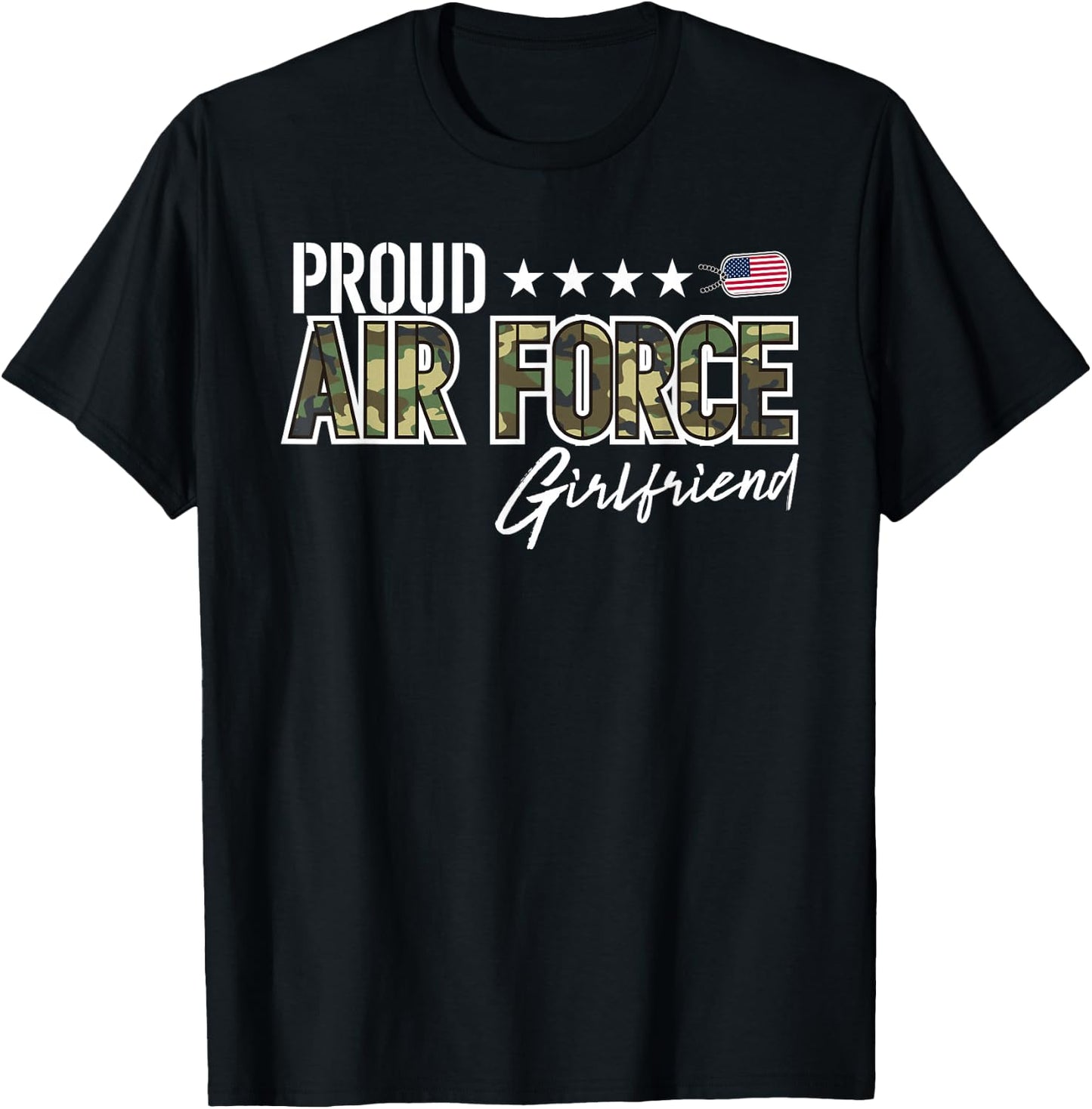 OCP Proud Air Force Girlfriend T-Shirt - T-Shirt | Black