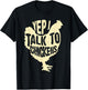Funny Yep I Talk To Chickens Gift | Cool Animal Whisperer T-Shirt - T-Shirt | Black