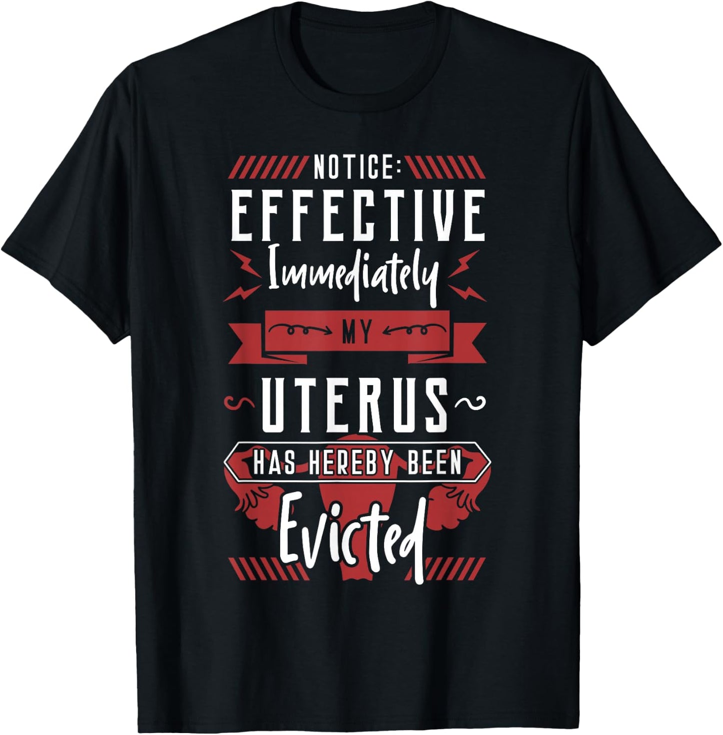 Uterus Evicted Hysterectomy Supracervical Cervix Surgery T-Shirt - T-Shirt | Black