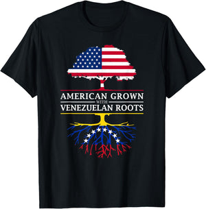 American Grown with Venezuelan Roots - Venezuela Small T-Shirt - T-Shirt | Black