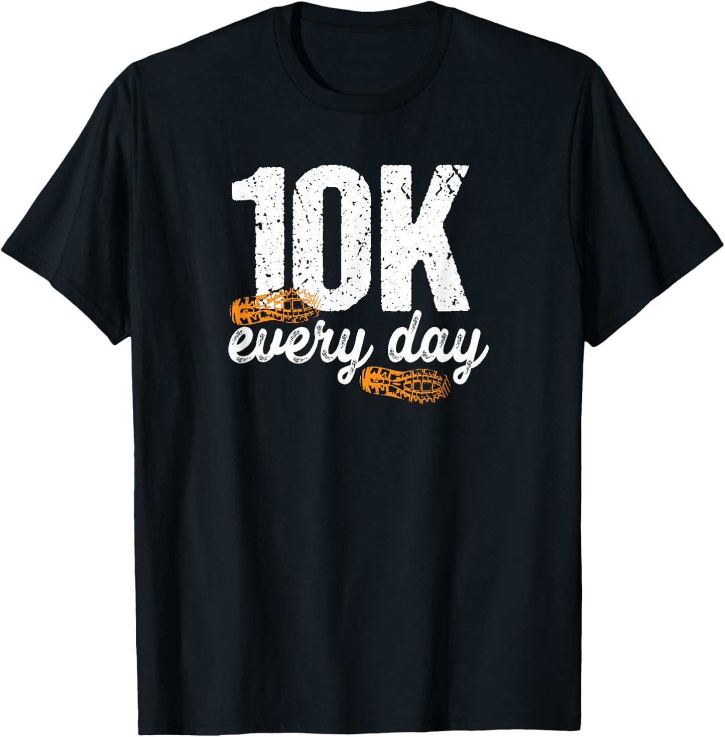 10K Every Day 10,000 Steps Gift Health Fitness Goals Walking T-Shirt - T-Shirt | Black
