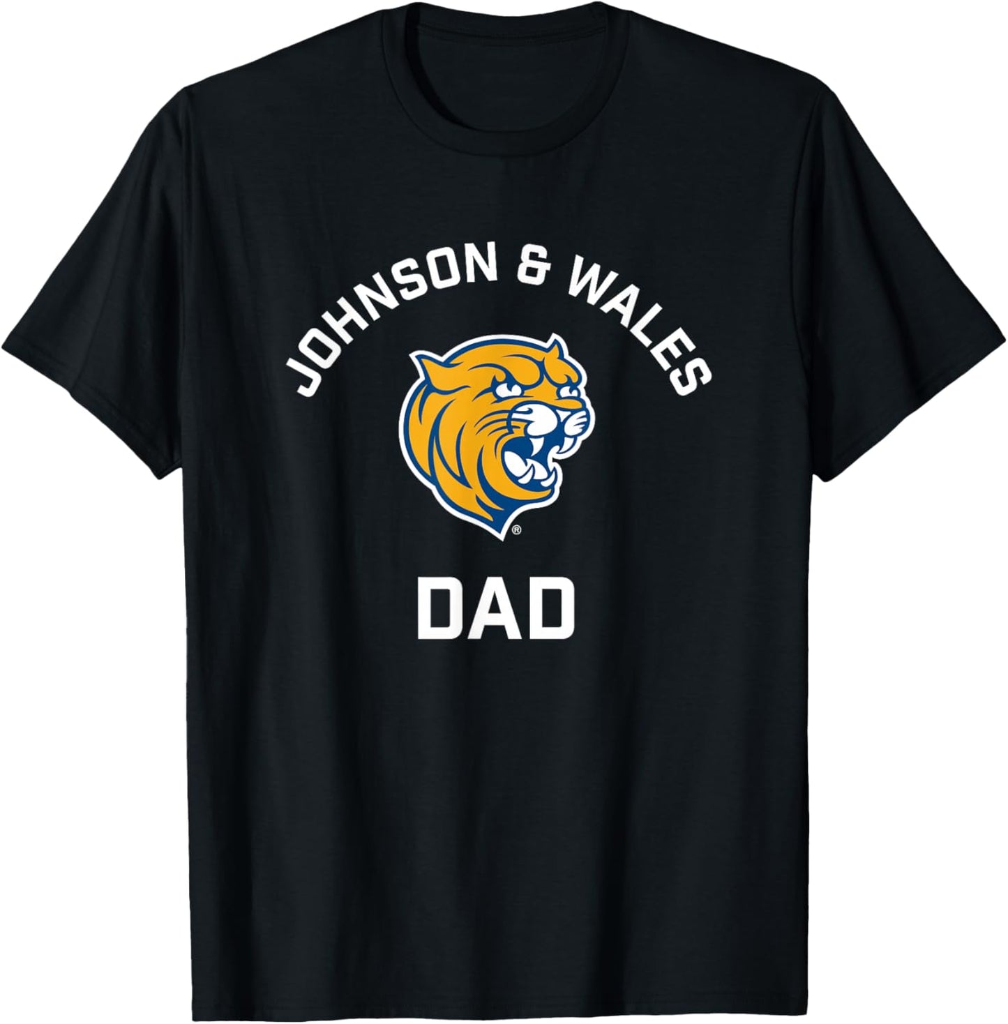 Johnson and Wales University JWU Wildcats Arched Dad T-Shirt - T-Shirt | Black