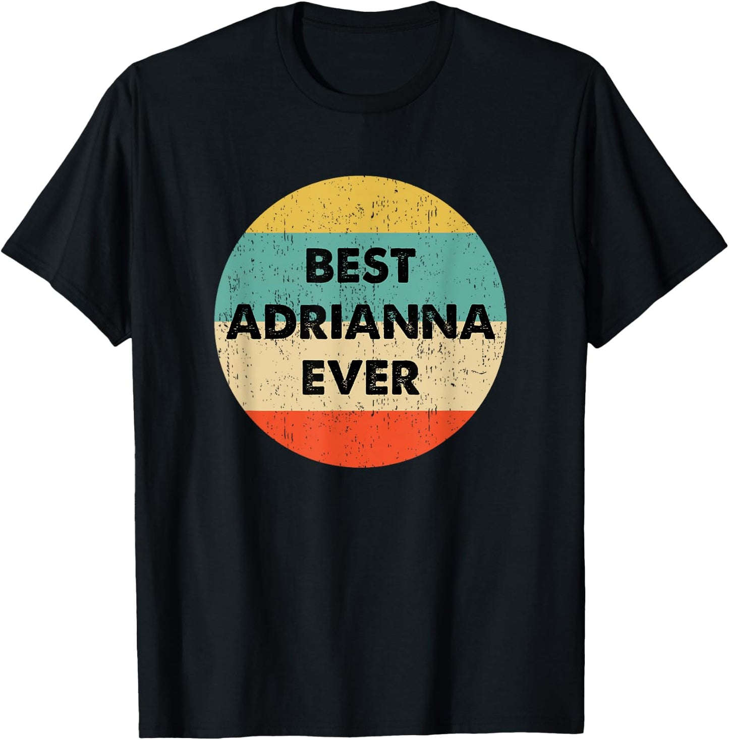 Adrianna Name T-Shirt - T-Shirt | Black