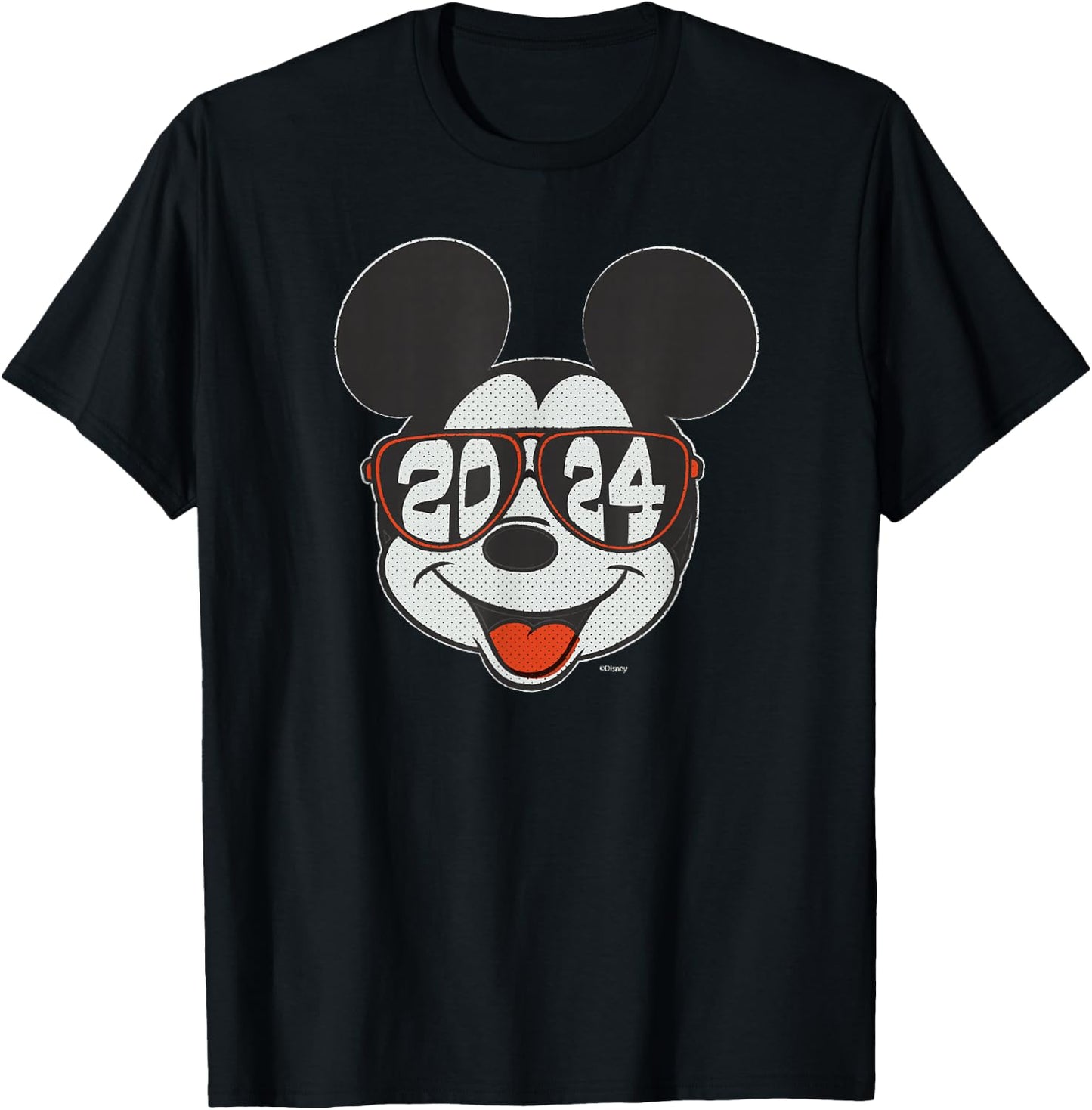 Disney Mickey Mouse Class of 2024 Graduation ’24 Sunglasses T-Shirt - T-Shirt | Black