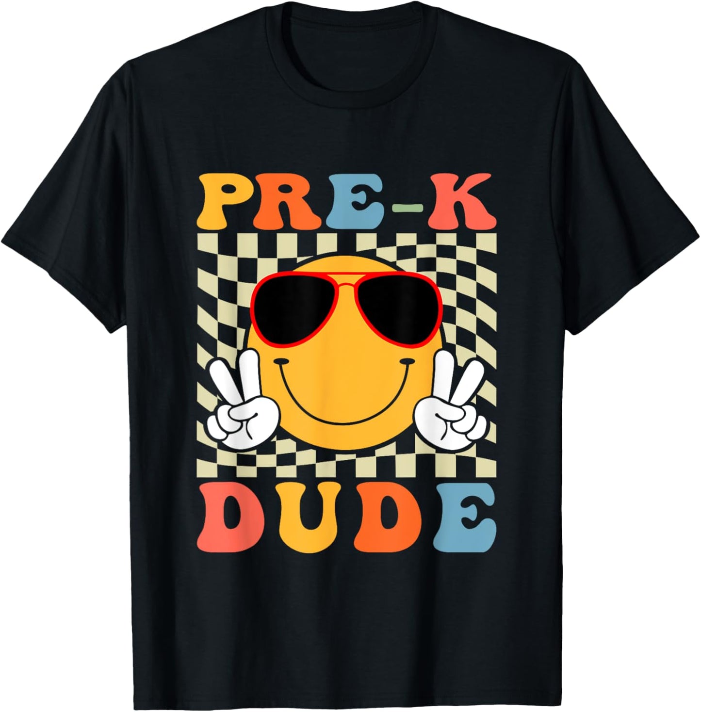 1st Day First Day of Pre-k Dude Back To School Pre-k Boys T-Shirt - T-Shirt | Black