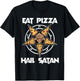 Baphomet Shirt Women Pentagram Eat Pizza Hail Satan T-Shirt - T-Shirt | Black