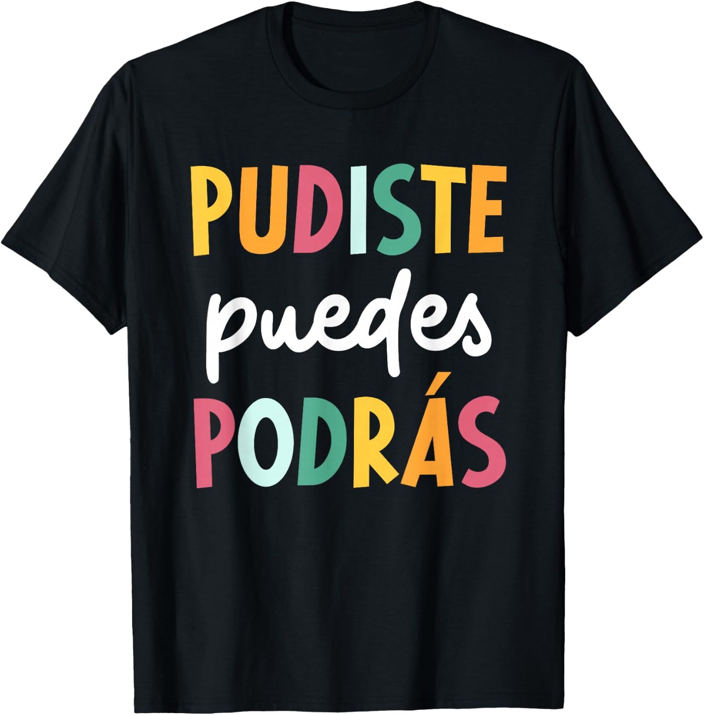 Multilingual Hispanic Heritage Spanish Teacher Maestra T-Shirt - T-Shirt | Black