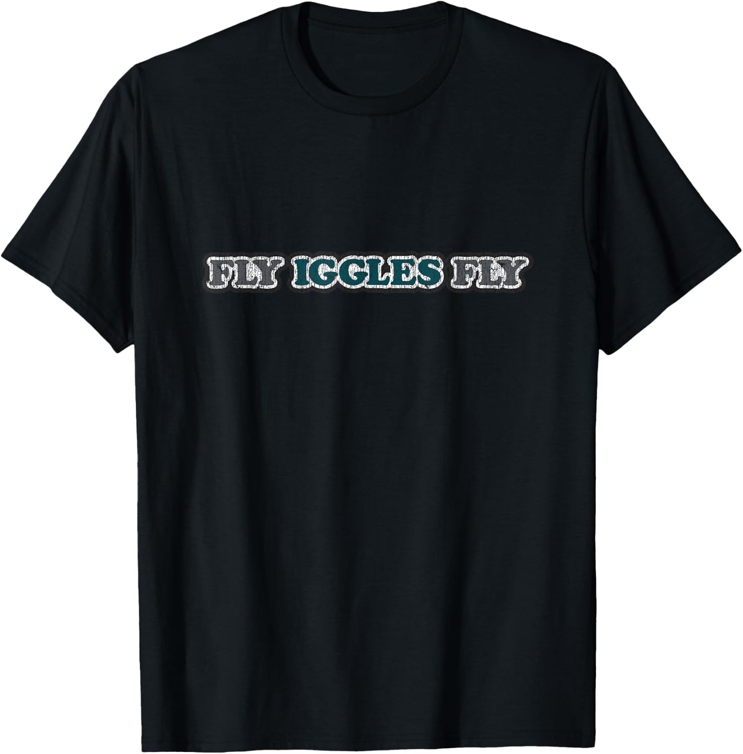 Vintage Retro "FLY IGGLES FLY" Philadelphia Philly T-Shirt - T-Shirt | Black