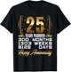 25 Years Married - Funny 25th Wedding Anniversary T-Shirt - T-Shirt | Black