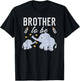 Brother To Be Elephant Baby Shower Brother Gift Cute T-Shirt - T-Shirt | Black