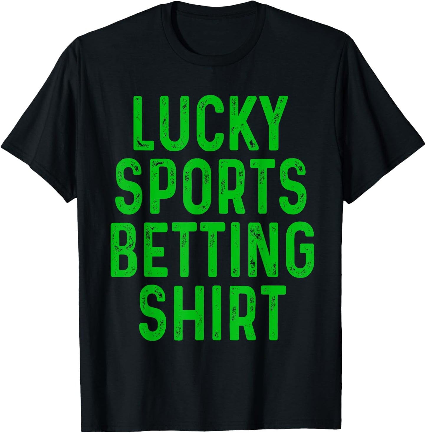 Retro Lucky Sports Betting Shirt Funny Gambling Gift Gambler T-Shirt - T-Shirt | Black