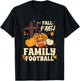 Fall Faith Family Football T-Shirt - T-Shirt | Black