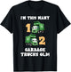 2nd Birthday Boy I'm This Many Garbage Trucks 2 Years Old T-Shirt - T-Shirt | Black
