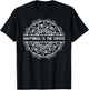 Happiness Is the Choice Mandala Motivational Quotes T-Shirt - T-Shirt | Black
