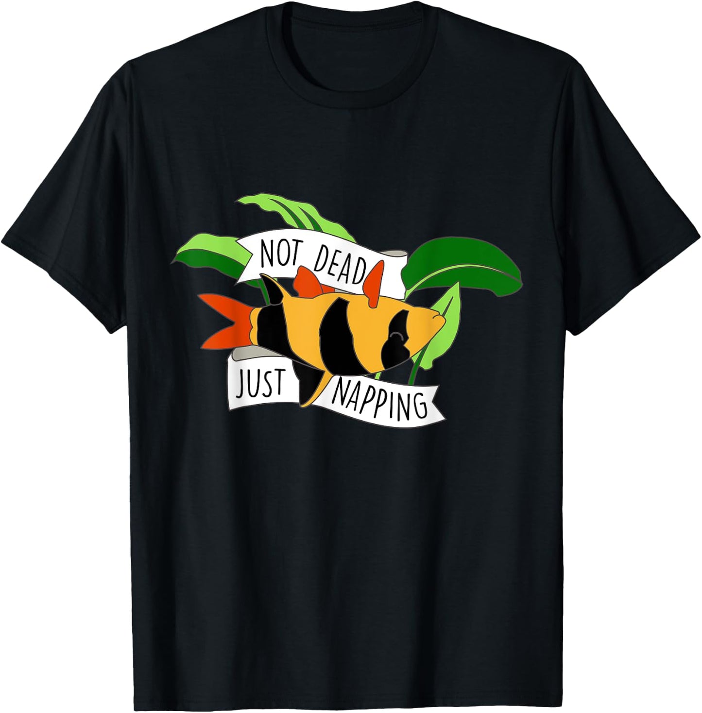 Funny Clown Loach Freshwater Aquarium T-Shirt - T-Shirt | Black