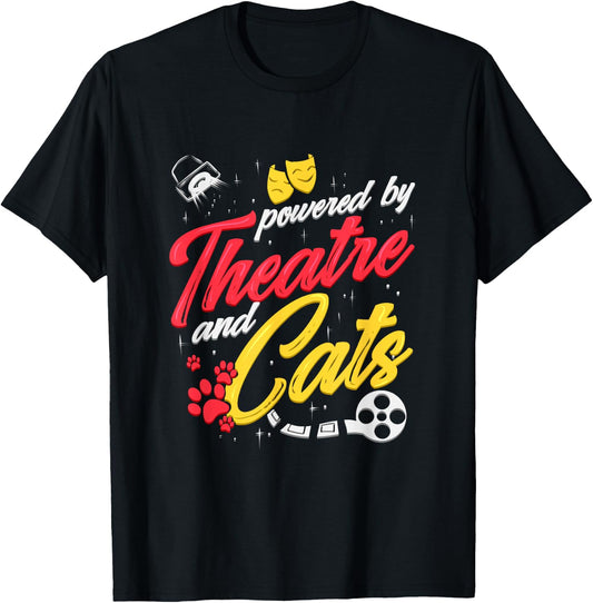 Theatre Cat Theater Broadway Musical Actor Kitty Men Women Girls Kids T-Shirt - T-Shirt | Black