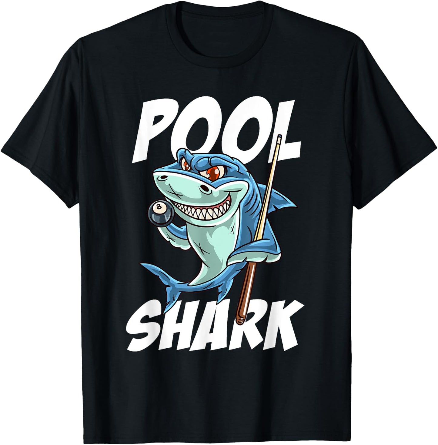 Funny Billiards Pool Shark Snooker Hall Joke Billiard T-Shirt - T-Shirt | Black