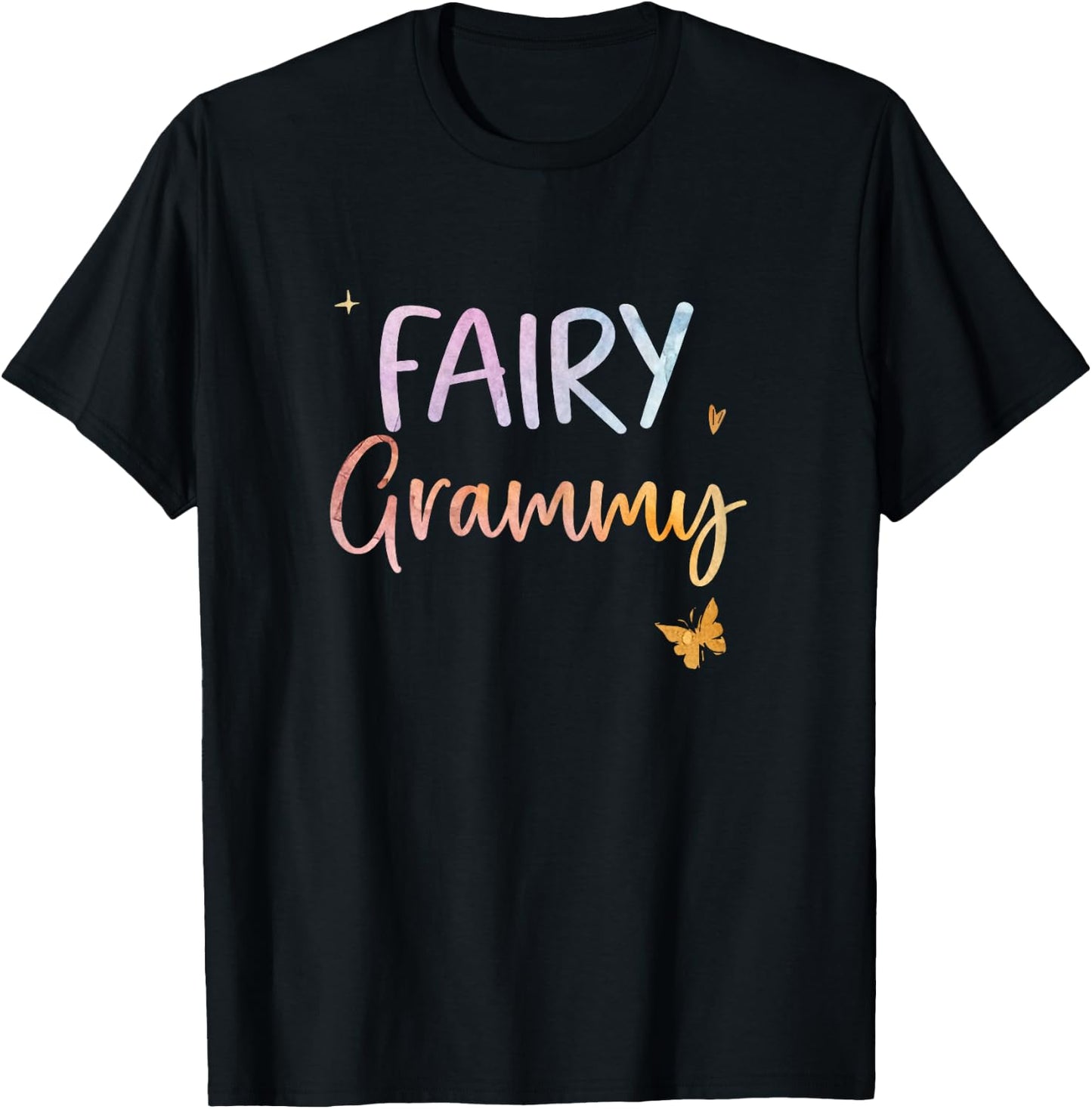 Fairy Grammy Magical Cute Birthday T-Shirt - T-Shirt | Black