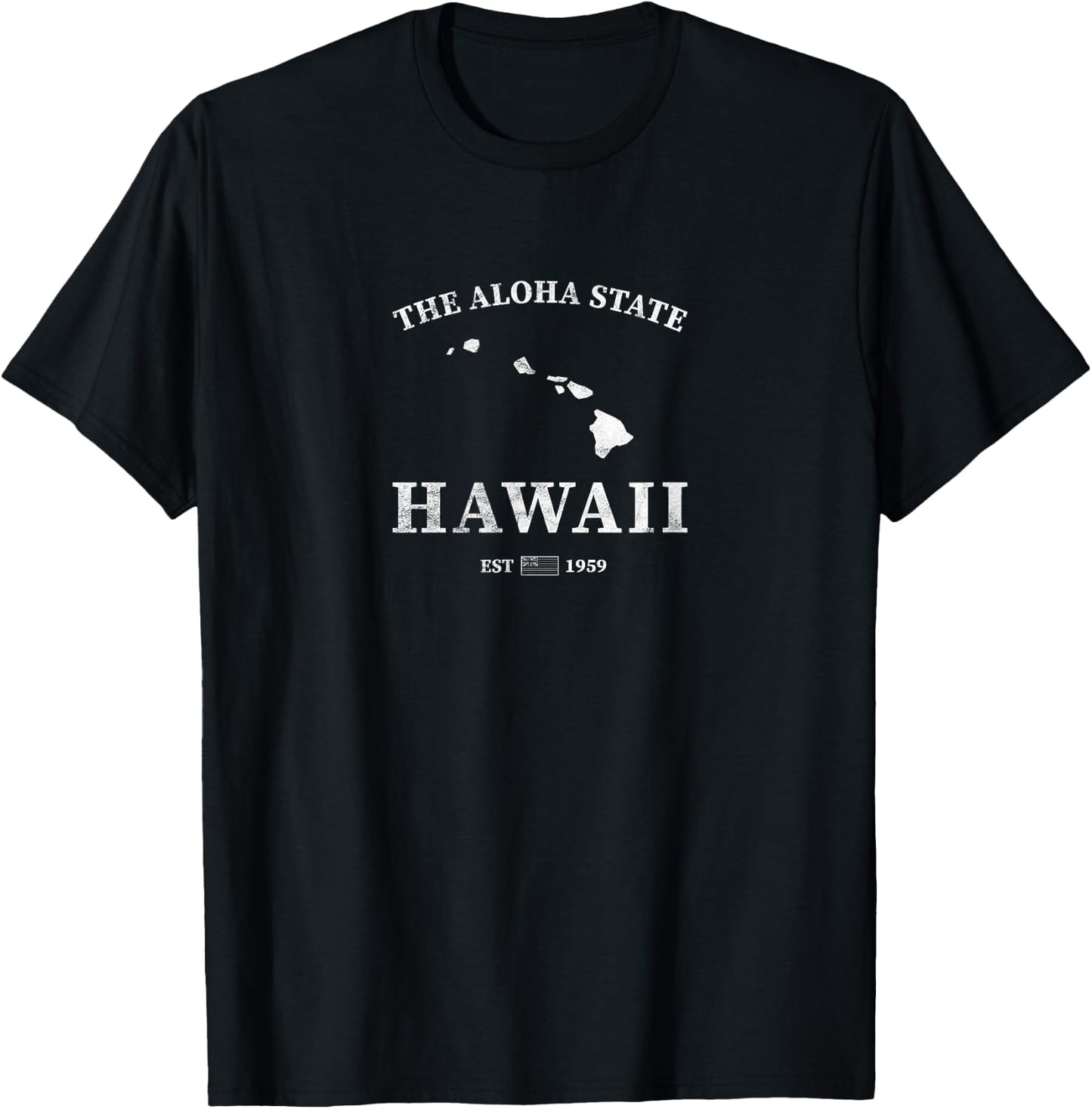Hawaii The Aloha State T-Shirt - T-Shirt | Black