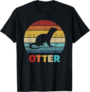 Otter vintage T-Shirt - T-Shirt | Black
